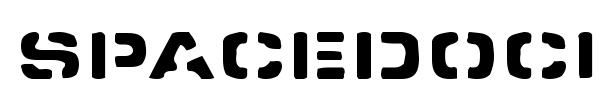 Spacedock Stencil font preview